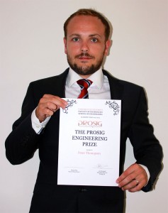 Peter with his Prosig certificate