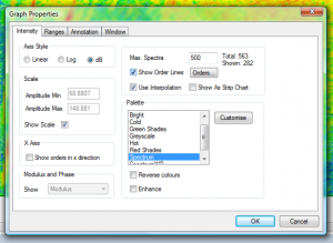 Settings showing order lines option ticked